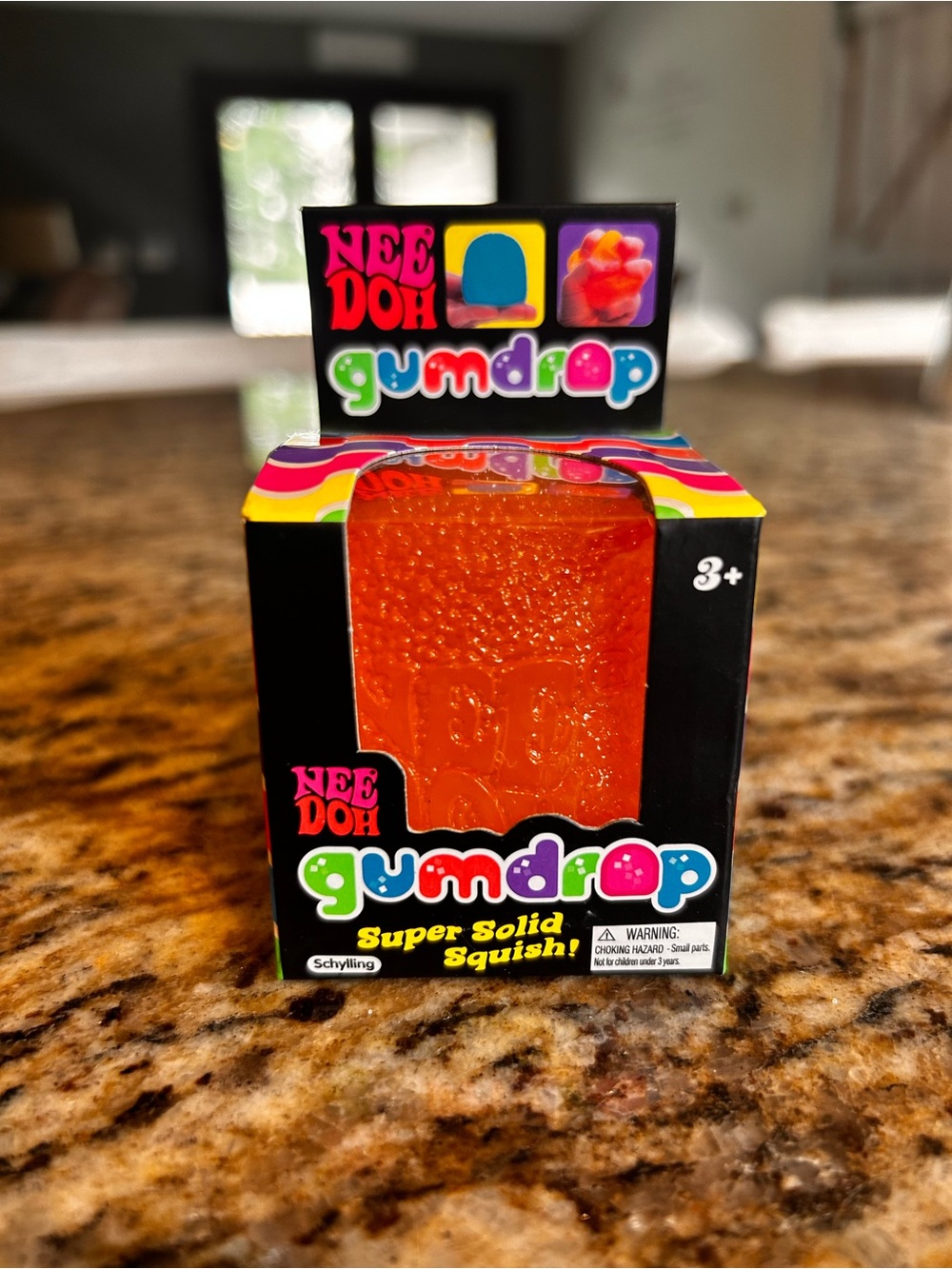 Needoh Gumdrop Super Solid Squish - Orange. New. Authentic